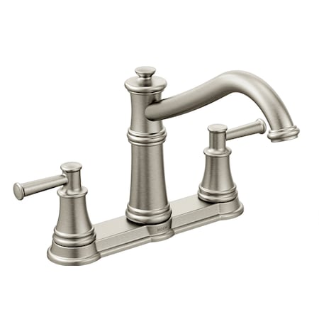 Moen Two-Handle Kitchen Faucet Spot Resist Stainless 7250SRS